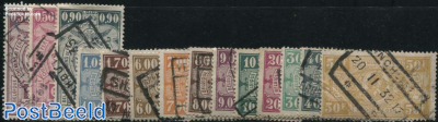 Railway stamps 14v