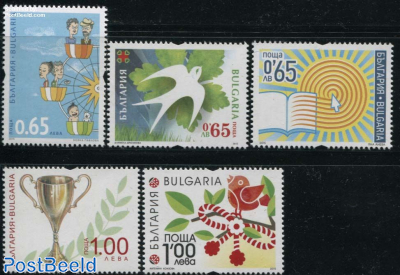 Definitives, Greeting Stamps 5v
