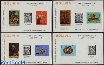 Stamp expositions 4 s/s