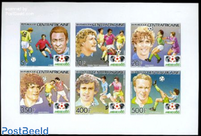 World Cup Football 6v m/s imperforated