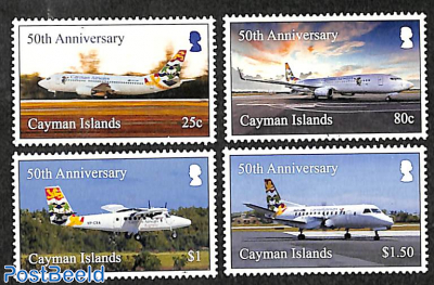 Cayman Airways 50th anniversary 4v
