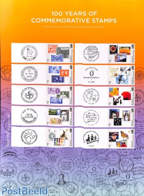 100 Years Commemorative stamps, collectors m/s
