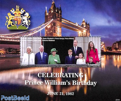 Prince William Birthday s/s