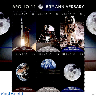 Apollo 11, 50th anniversary 6v m/s