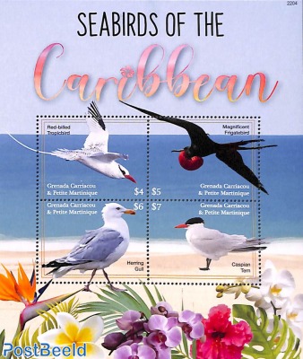 Seabirds of the Caribbean 4v m/s