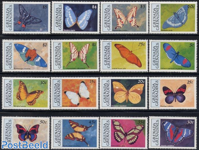 Definitives, butterflies 16v