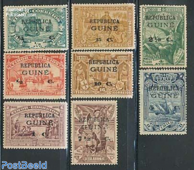 Vasco da Gama 8v, on stamps of Timor