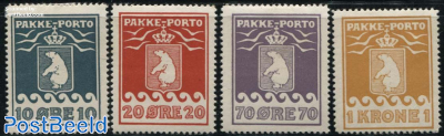 Parcel stamps, perf. 10.75 4v