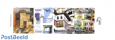 Euromed, houses 4v in booklet