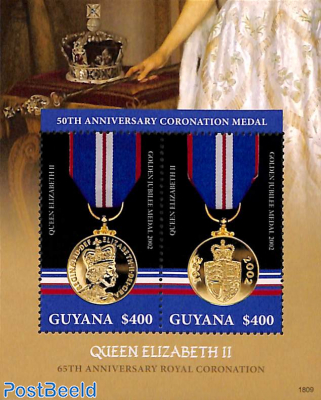 50th anniversary Coronation Medal s/s