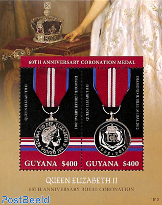 60th anniversary Coronation Medal s/s