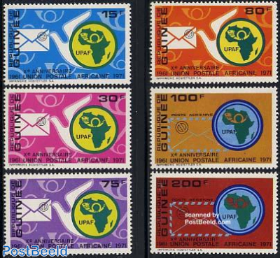 African postal union 6v