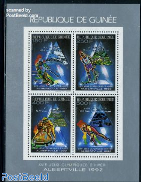 Winter Olympic Games 4v m/s, silver overprints