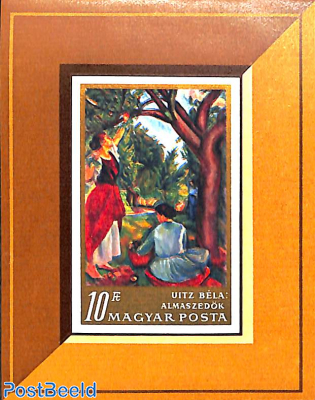 Ungheria francobollo timbrato Bati invernale Arte Quadri Pittura religione/1786 