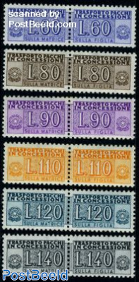 Parcel concession stamps 6v