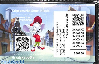 Crypto stamp in closed pack