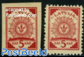 Definitives 2v (perforated & imperforated)