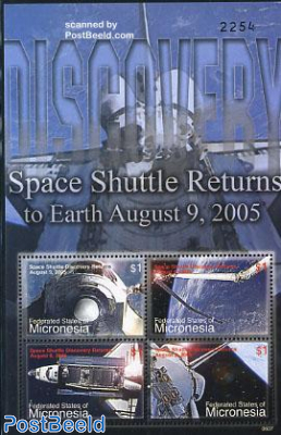Space Shuttle to Earth 4v m/s
