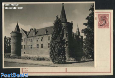 Postcard 5c on 7.5c, Castles No. 17, Helmond