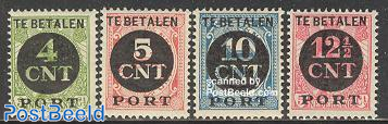 Postage due, overprints 4v