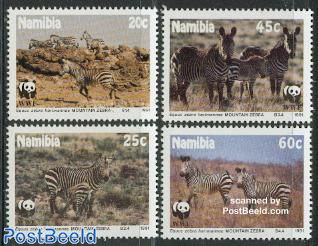 WWF, mountain Zebra 4v