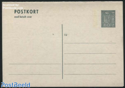 Reply Paid Postcard 60/60o darkgrey