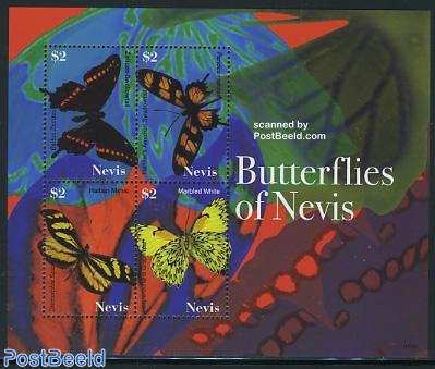Butterflies of Nevis 4v m/s