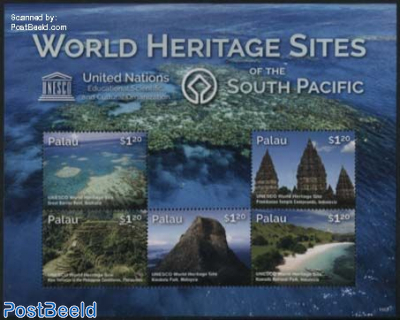 World Heritage Sites of the South Pacific 5v m/s
