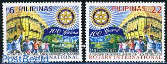 Rotary centenary 2v