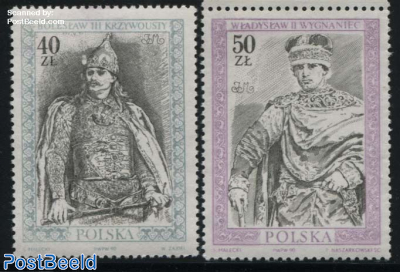 Polish Rulers 2v, withdrawn before issue