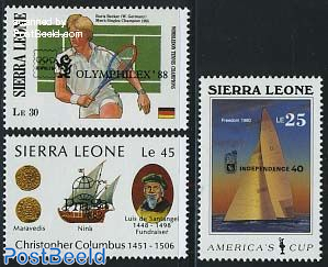 Stamp expositions 3v, overprints