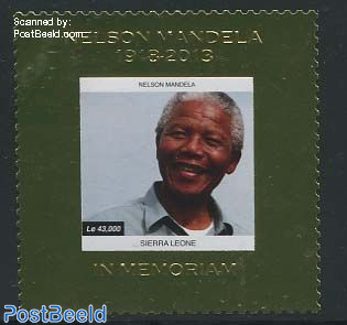 Nelson Mandela 1v, gold