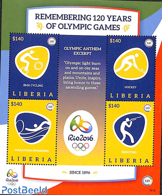 120 Years Olympic Games 4v m/s