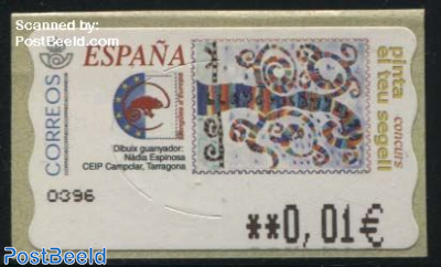 Automat stamp, Painting contest; speak Europe