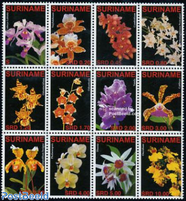 Orchids 12v sheetlet