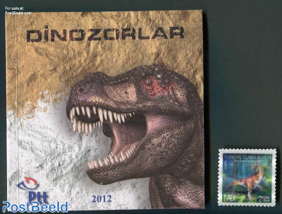 Dinosaurs, Special folder with  3-D Stamp