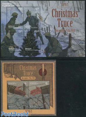 Bequia, World War I, Christmas Truce 2 s/s