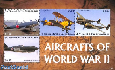 Aircrafts of World War II 4v m/s