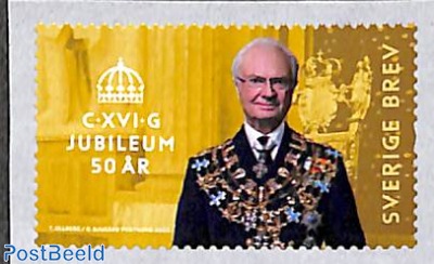 King Carl XVI Gustav golden jubilee 1v s-a